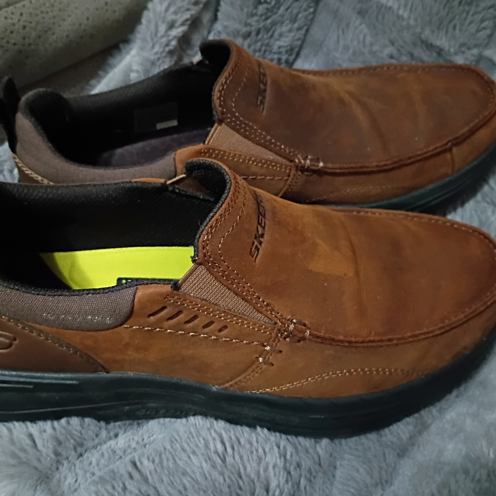 Skechers Men's Brown Slip-On Shoes